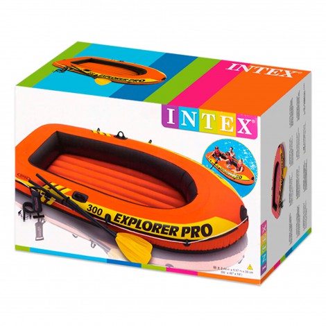 Barco Insuflável Explorer Pro 300 Remos+bomba 244x117x36cm - INTEX - Image 4