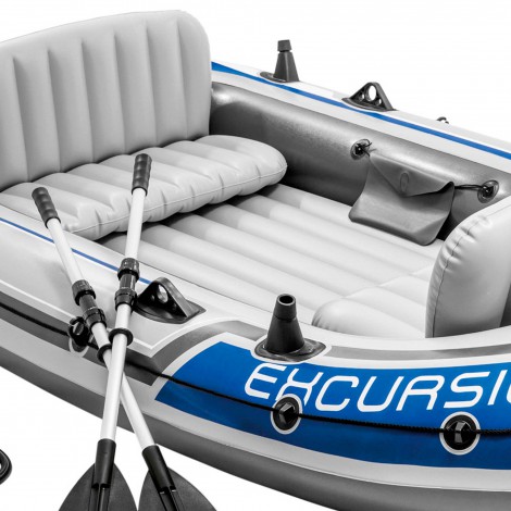 Barco Insuflável Excursion 4 Remos + bomba - 315x165x43cm - INTEX - Image 5