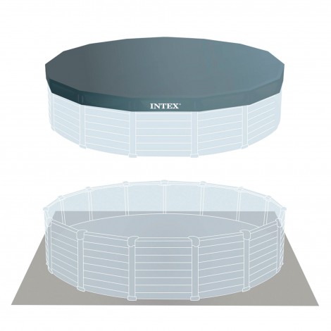 Piscina Desmontável Painel Grafite Cinza – 478x124cm – INTEX - Image 5