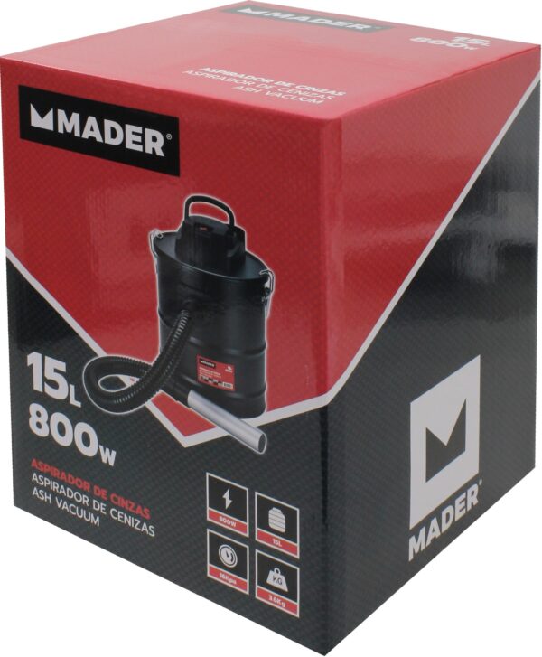 Aspirador de Cinzas 800w 15L - MPT - Mader