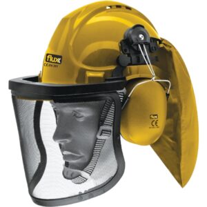 Capacete Completo Viseira Rede Protetor Ruidos - Flux