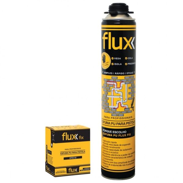 Espuma Poliuretano Pistola 750ml - Flux