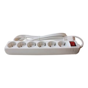 Extensão Sextupla Com Interruptor 3x1,50mm - Flux
