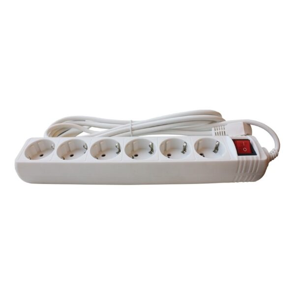 Extensão Sextupla Com Interruptor 3x1,50mm - Flux