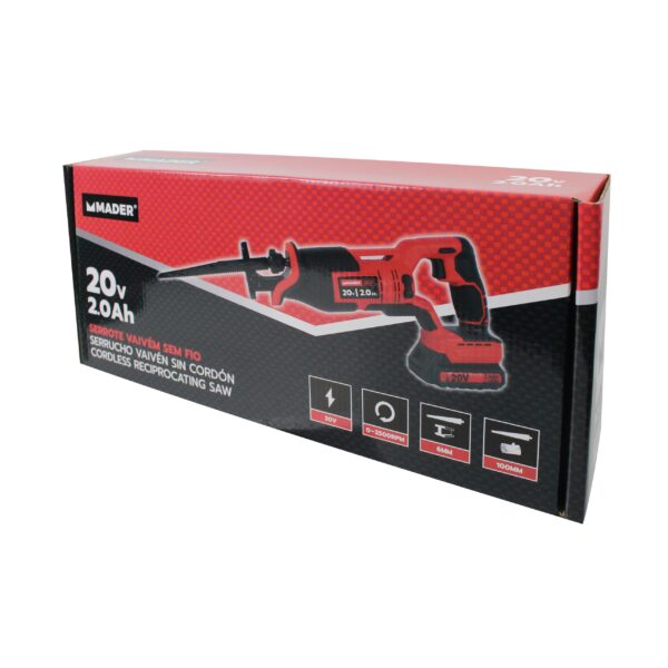 Serrote Vaivém sem Fios, 20V, 2.0Ah - Mader - Image 2