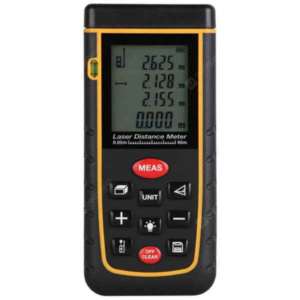 Medidor de distâncias LASER 40m c/ display LCD com bolha de nível