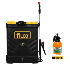 Pulverizador com Bateria 16lt 12V - Flux (c/ oferta pulverizador 2lt Mader)