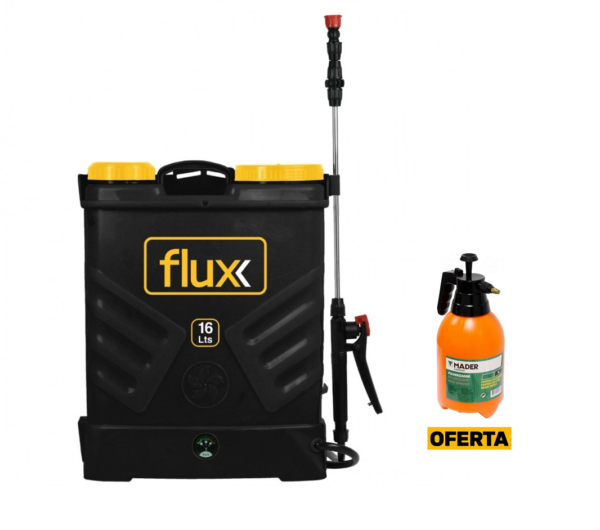 Pulverizador com Bateria 16lt 12V - Flux (c/ oferta pulverizador 2lt Mader)