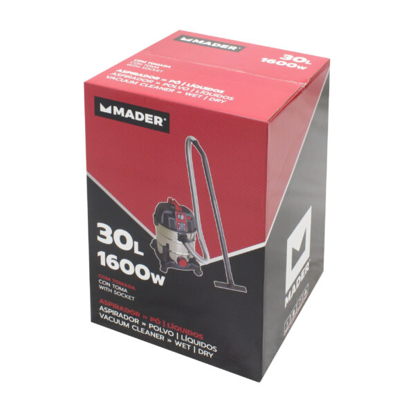 Aspirador Pó / Líquidos, 30L, 1600W Mader - Image 9