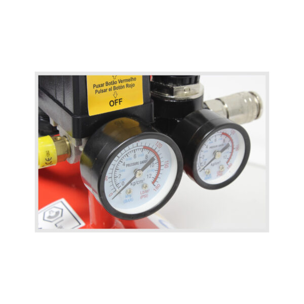 Compressor de Ar, Monobloco, 6L, 0.75HP, Silencioso  - Mader - Image 3