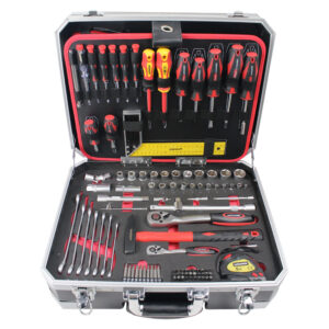 Mala Ferramentas com Trolley, 142Pcs Chrome Vanadium Mader