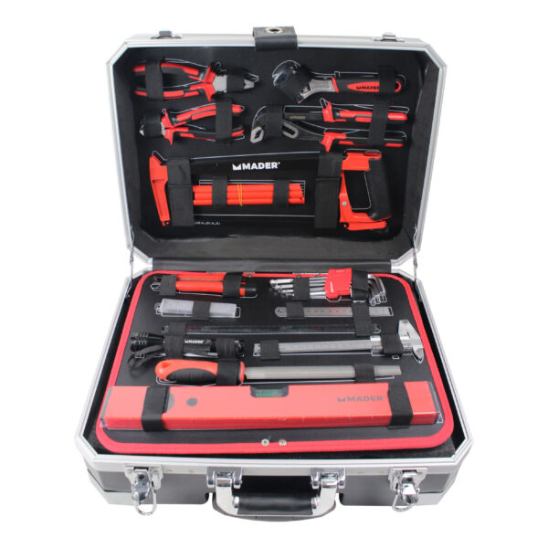 Mala Ferramentas com Trolley, 142Pcs Chrome Vanadium Mader - Image 2
