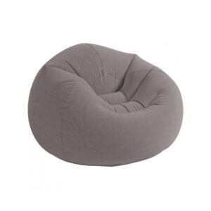 Poltrona/Puff Insuflável 114x114x71cm Cinza 68579NP INTEX