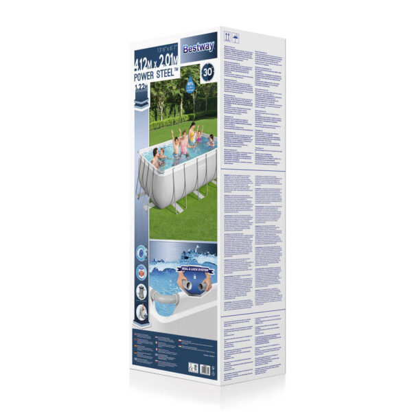 Piscina Power Steel Retangular 412x201x122 - Bestway - Image 6