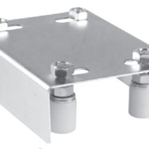 Placa guia c/4 Roletos de 40mm