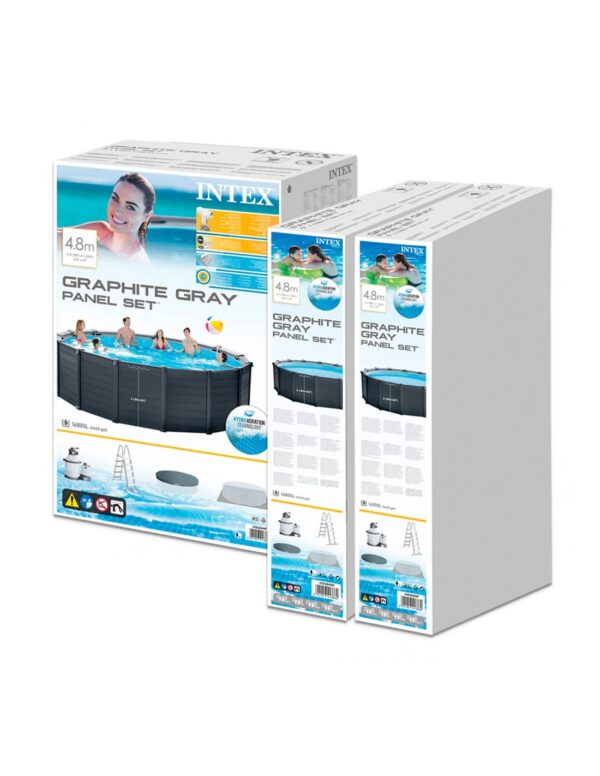 Piscina desmontável INTEX Graphite Grey Panel - Intex - Image 6
