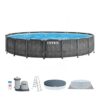Piscina desmontável INTEX Prisma Frame Greywood + bomba - Intex