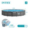 Piscina desmontável INTEX Prisma Frame Greywood + bomba - Intex - Image 8