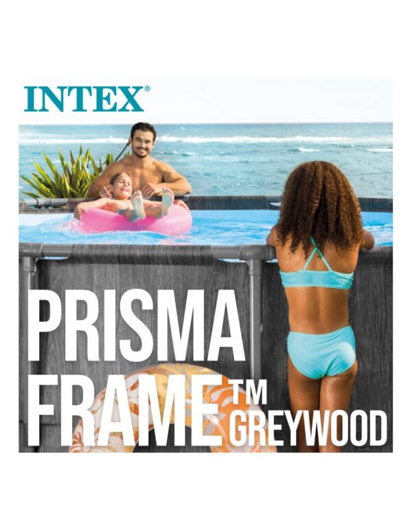 Piscina desmontável INTEX Prisma Frame Greywood + bomba - Intex - Image 10