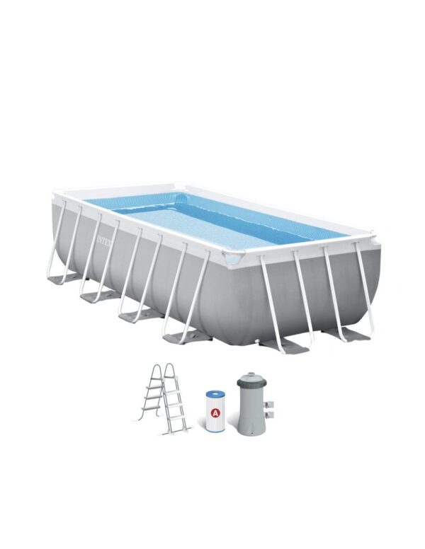 Piscina desmontável Prism Frame com bomba - Intex
