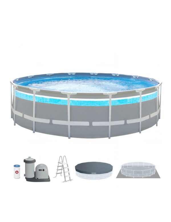 Piscina desmontável redonda INTEX Prism Frame Clearview Janela panorâmica - Intex - Image 11