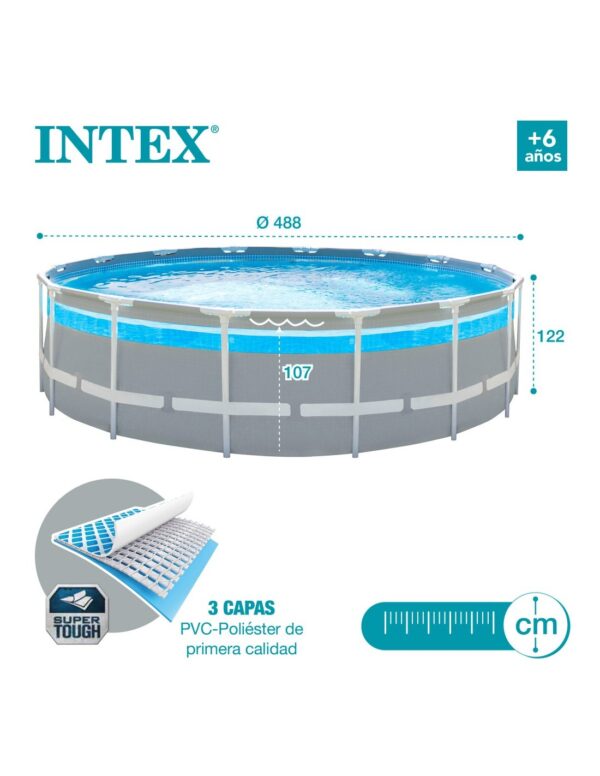 Piscina desmontável redonda INTEX Prism Frame Clearview Janela panorâmica - Intex - Image 8