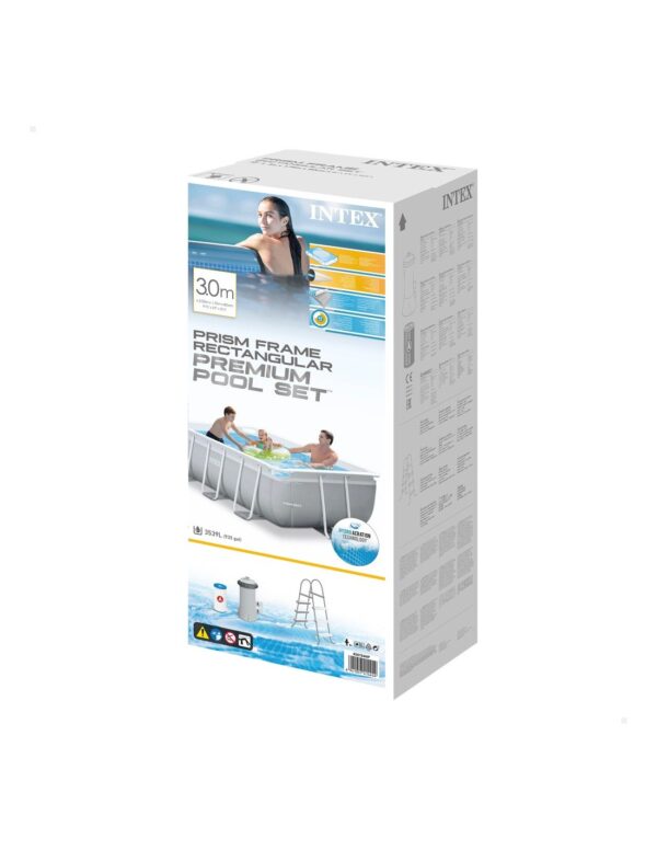 Piscina retangular Prism Frame com bomba - Intex - Image 5