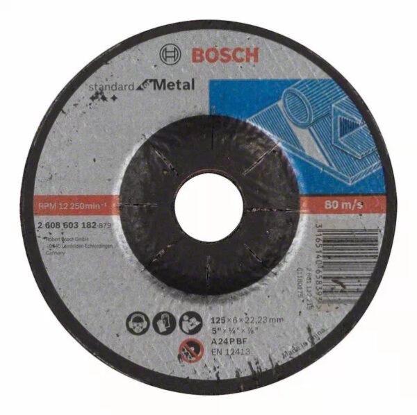 Disco Rebarbar Ferro 125x22x6mm Standard (2608603182) - Bosch